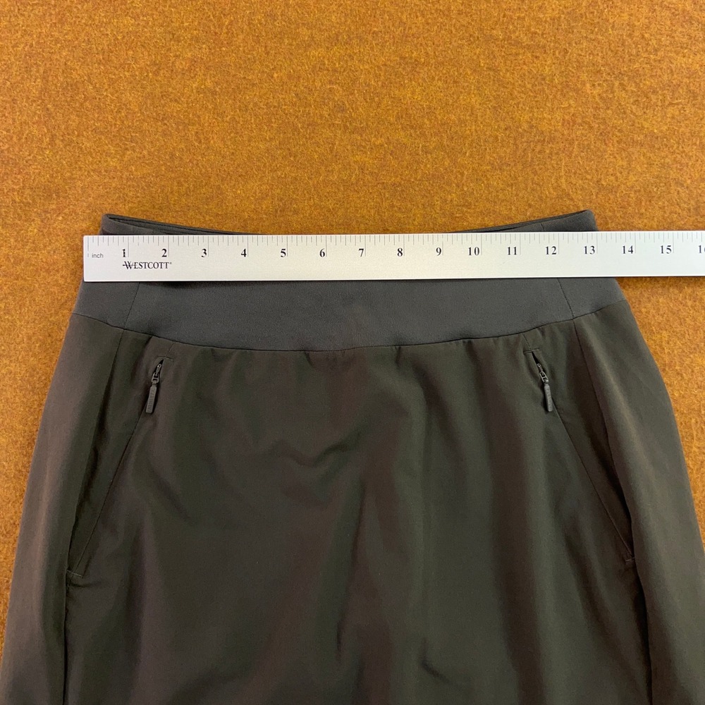 Athleta Womens Size 0 Gray Soho Skort Zipper Pockets Active Travel Skirt - Picture 5 of 13